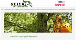 Desktop Screenshot of erlebnispark-geier.at
