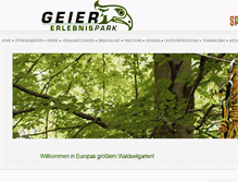 Tablet Screenshot of erlebnispark-geier.at